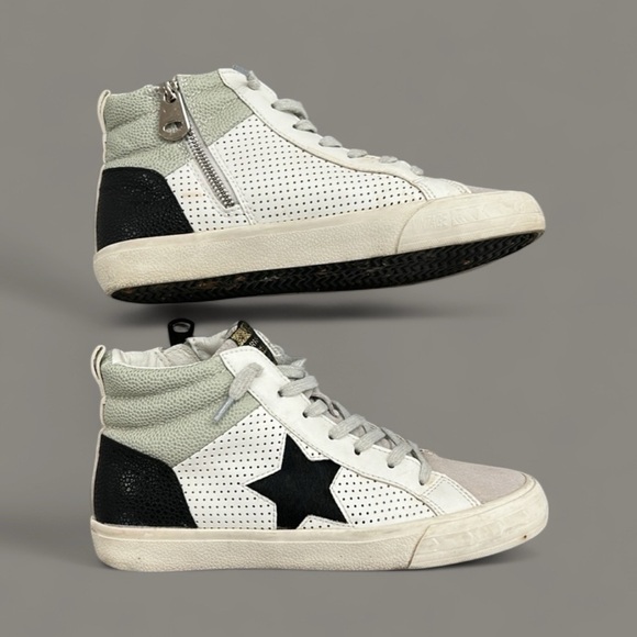 Vintage Havana Shoes - Vintage Havana Gray and White Sneakers 8 women designer shoes star gym high top